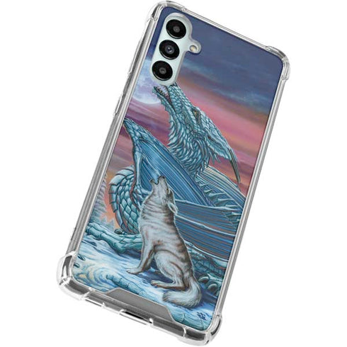 Dragon and the Wolf by Ed Beard Jr Galaxy A15 5G Clear Case