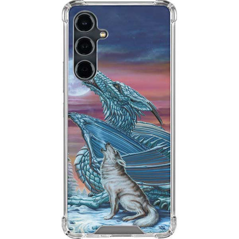 Dragon and the Wolf by Ed Beard Jr Galaxy S23 FE Clear Case