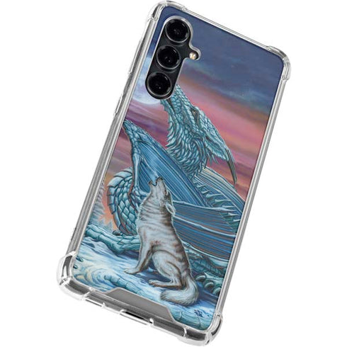 Dragon and the Wolf by Ed Beard Jr Galaxy S23 FE Clear Case