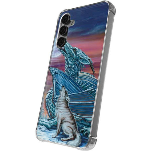 Dragon and the Wolf by Ed Beard Jr Galaxy S24 Plus Clear Case