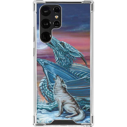 Dragon and the Wolf by Ed Beard Jr Galaxy S24 Ultra Clear Case