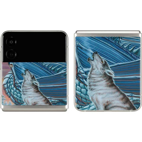 Ed Beard Jr. Dragon and the Wolf Galaxy Z Flip3 5G Skin