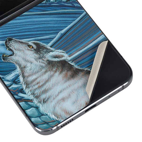 Dragon and the Wolf by Ed Beard Jr Galaxy Z Flip5 5G Skin