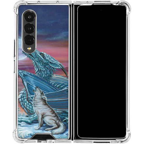Ed Beard Jr. Dragon and the Wolf Galaxy Z Fold4 5G Clear Case