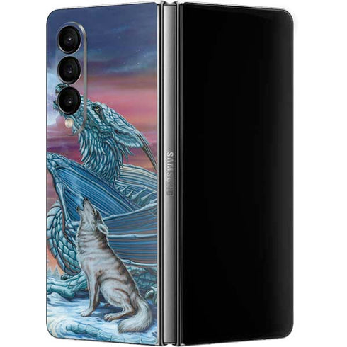 Ed Beard Jr. Dragon and the Wolf Galaxy Z Fold4 5G Skin