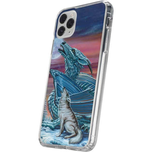Dragon and the Wolf by Ed Beard Jr iPhone 11 Pro Clear Case