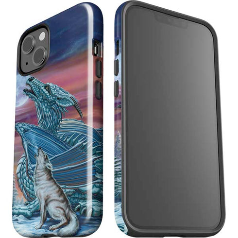 Dragon and the Wolf by Ed Beard Jr iPhone 15 Impact Case