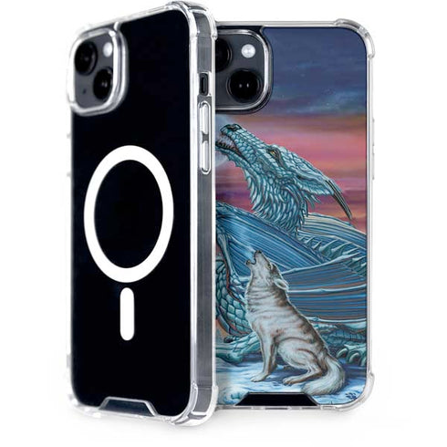 Dragon and the Wolf by Ed Beard Jr iPhone 15 Plus MagSafe Case