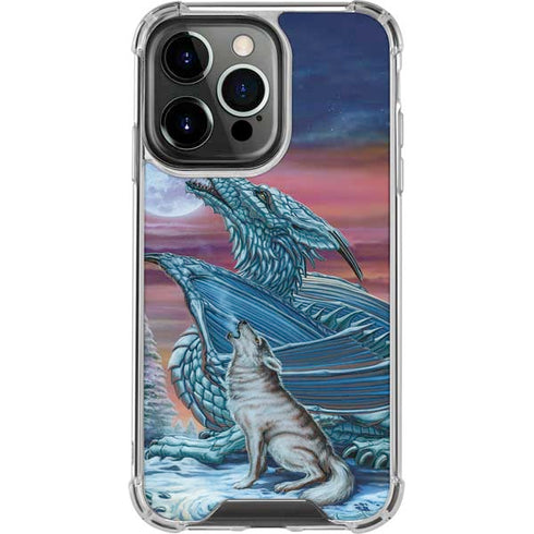 Dragon and the Wolf by Ed Beard Jr iPhone 15 Pro Clear Case