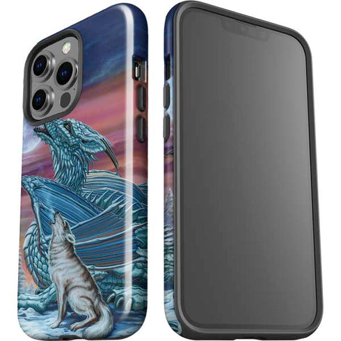 Dragon and the Wolf by Ed Beard Jr iPhone 15 Pro Impact Case