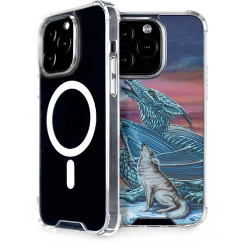 Dragon and the Wolf by Ed Beard Jr iPhone 15 Pro MagSafe Case