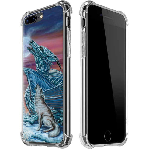Dragon and the Wolf by Ed Beard Jr iPhone 7/8 Plus Clear Case