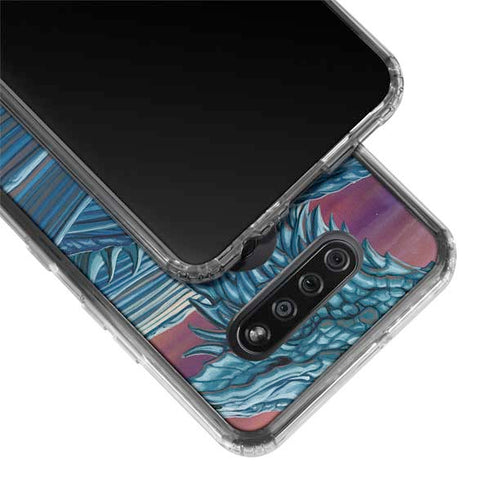 Dragon and the Wolf by Ed Beard Jr LG K51/Q51 Clear Case