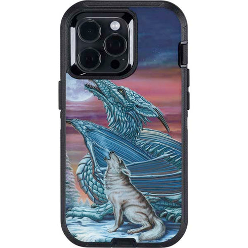 Dragon and the Wolf by Ed Beard Jr Otterbox Defender iPhone Skin