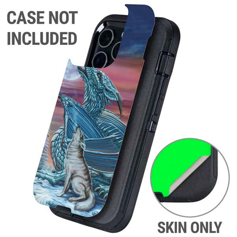 Dragon and the Wolf by Ed Beard Jr Otterbox Defender iPhone Skin