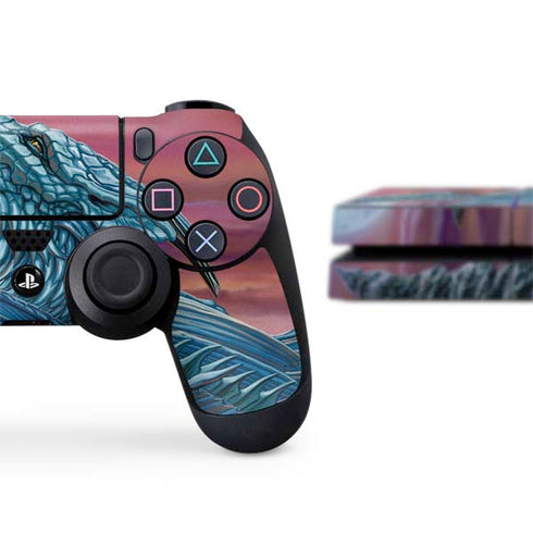 Ed Beard Jr. Dragon and the Wolf PS4 Console and Controller Bundle Skin
