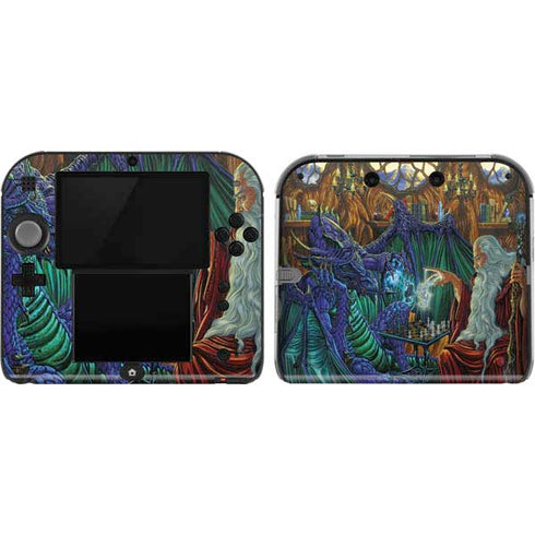 Ed Beard Jr. Dragon and Wizard Playing Chess Nintendo 2DS Skin