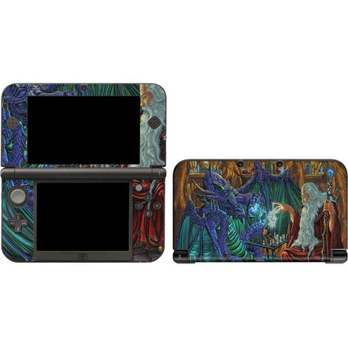 Ed Beard Jr. Dragon and Wizard Playing Chess 3DS XL 2015 Skin