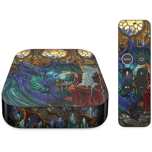 Ed Beard Jr. Dragon and Wizard Playing Chess Apple TV Skin