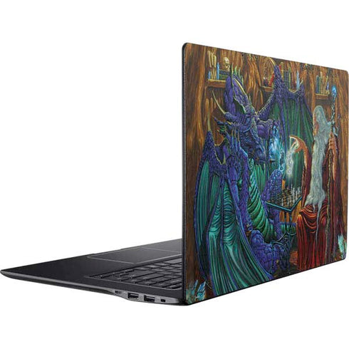 Ed Beard Jr. Dragon and Wizard Playing Chess Ativ Book 9 (15.6in 2014) Skin