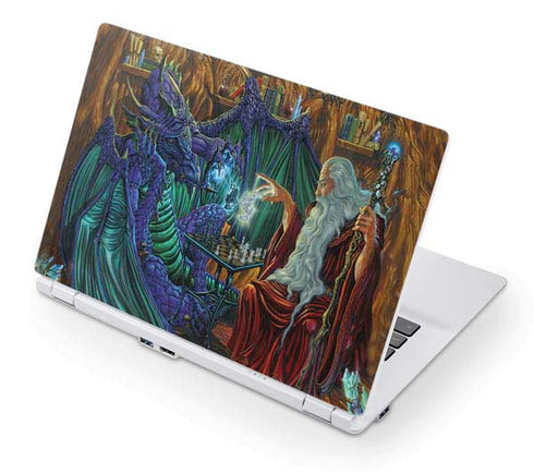 Ed Beard Jr. Dragon and Wizard Playing Chess Acer Chromebook Skin