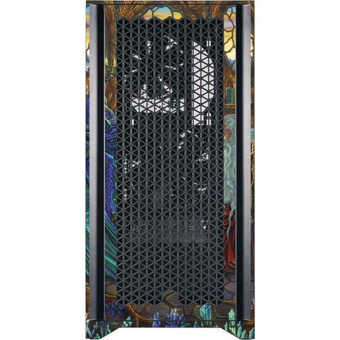 Ed Beard Jr. Dragon and Wizard Playing Chess Corsair 4000D Tempered Glass Mid-Tower ATX Case Skin