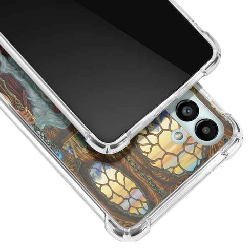 Ed Beard Jr. Dragon and Wizard Playing Chess Galaxy A13 5G Clear Case