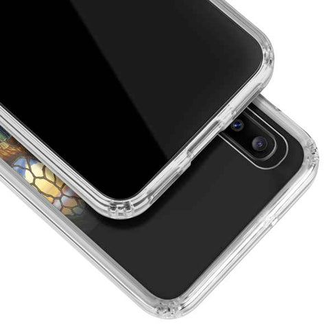 Ed Beard Jr. Dragon and Wizard Playing Chess Galaxy A20 Clear Case