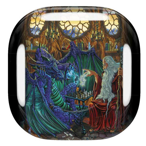 Ed Beard Jr. Dragon and Wizard Playing Chess Galaxy Buds Pro Skin