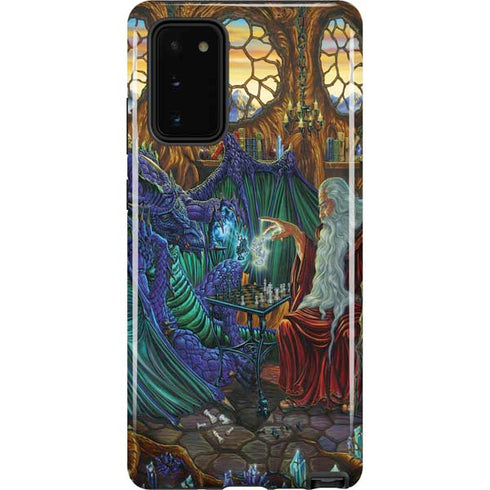 Ed Beard Jr. Dragon and Wizard Playing Chess Galaxy Note20 5G Pro Case