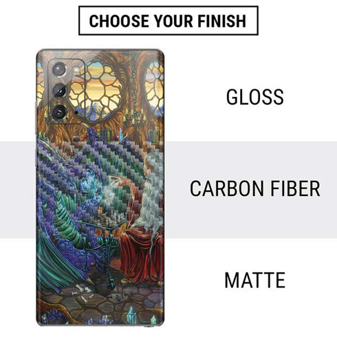 Ed Beard Jr. Dragon and Wizard Playing Chess Galaxy Note20 5G Skin