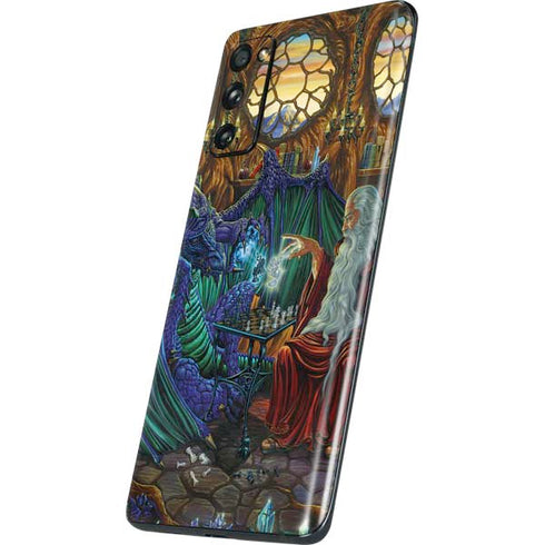 Ed Beard Jr. Dragon and Wizard Playing Chess Galaxy S20 Fan Edition Skin