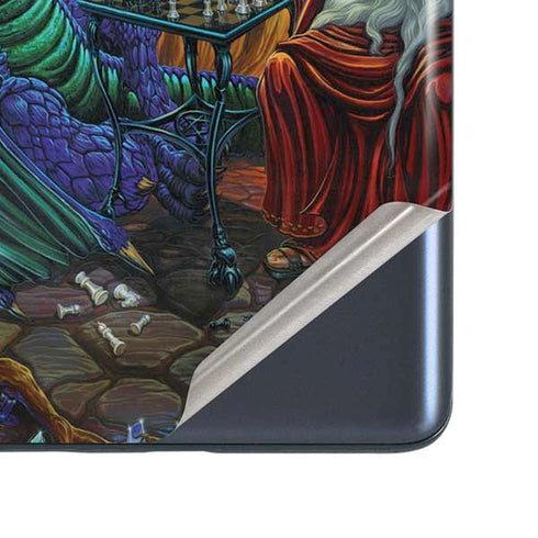 Ed Beard Jr. Dragon and Wizard Playing Chess Galaxy S20 Fan Edition Skin