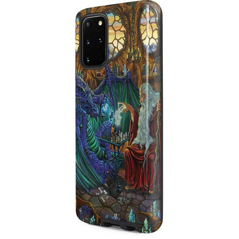 Ed Beard Jr. Dragon and Wizard Playing Chess Galaxy S20 Plus Pro Case