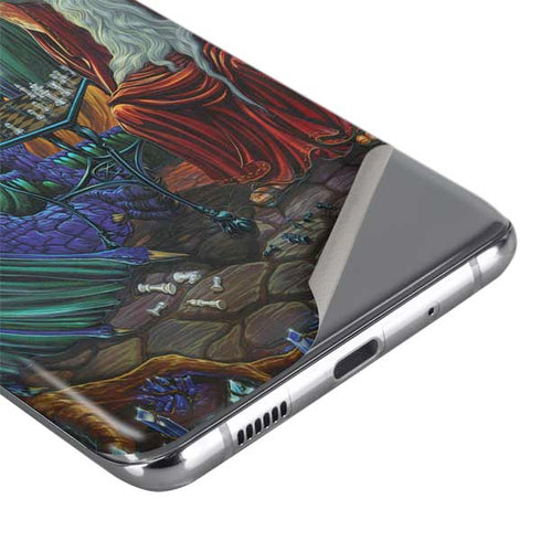 Ed Beard Jr. Dragon and Wizard Playing Chess Galaxy S20 Plus Skin