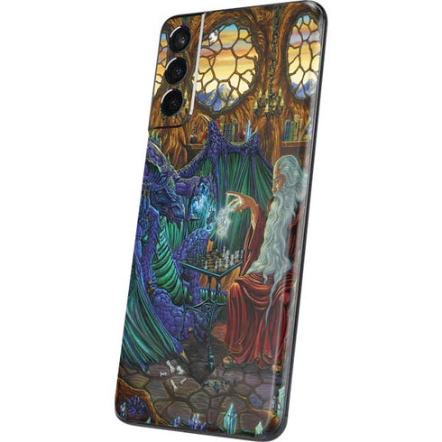 Ed Beard Jr. Dragon and Wizard Playing Chess Galaxy S21 5G Skin