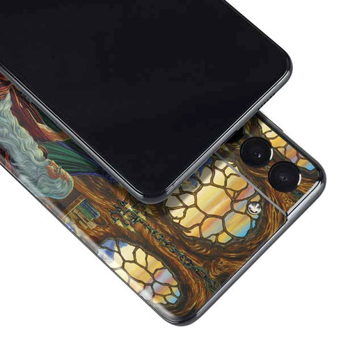 Ed Beard Jr. Dragon and Wizard Playing Chess Galaxy S21 Plus 5G Skin