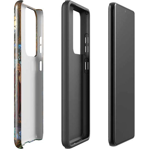 Ed Beard Jr. Dragon and Wizard Playing Chess Galaxy S21 Ultra 5G Pro Case