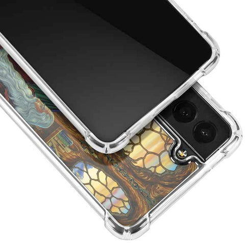 Ed Beard Jr. Dragon and Wizard Playing Chess Galaxy S22 Clear Case