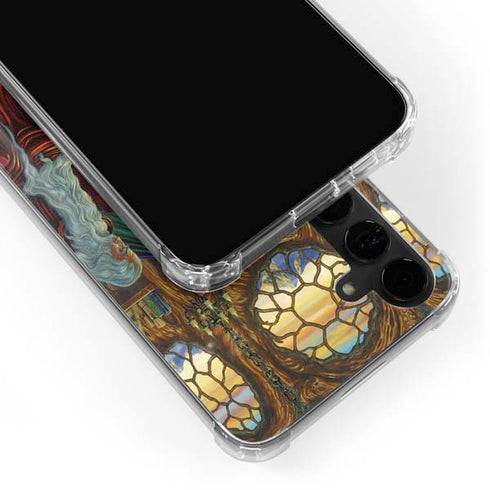 Dragon and Wizard Playing Chess by Ed Beard Jr Galaxy S24 Plus Clear Case