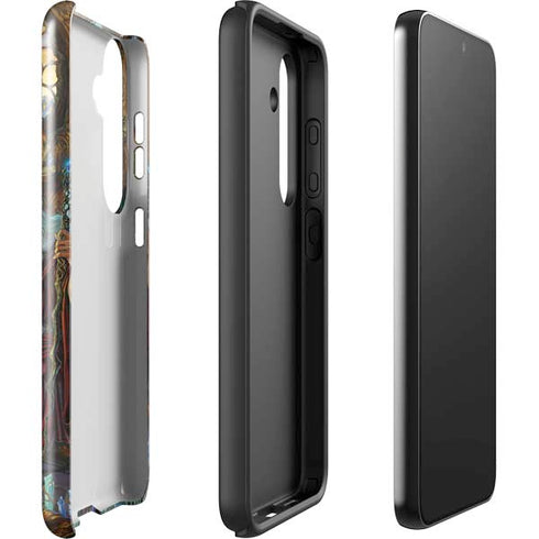 Dragon and Wizard Playing Chess by Ed Beard Jr Galaxy S24 Plus Impact Case