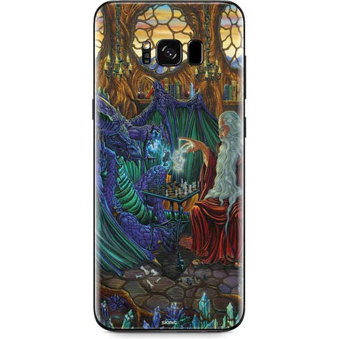 Ed Beard Jr. Dragon and Wizard Playing Chess Galaxy S8 Plus Skin