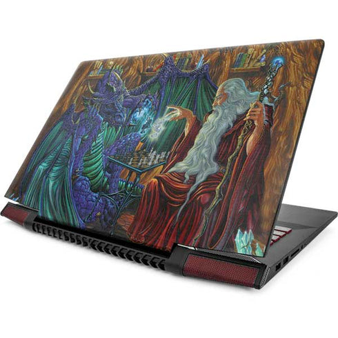 Ed Beard Jr. Dragon and Wizard Playing Chess Lenovo IdeaPad Skin