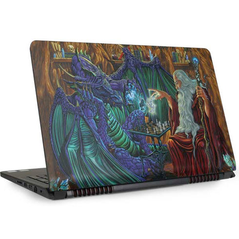 Ed Beard Jr. Dragon and Wizard Playing Chess Dell Inspiron Skin
