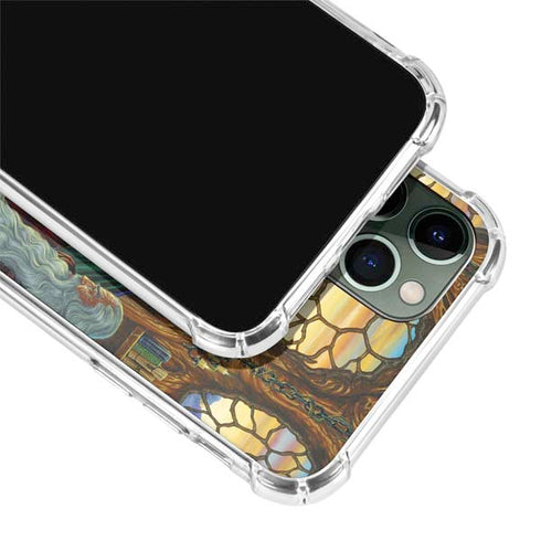 Dragon and Wizard Playing Chess by Ed Beard Jr iPhone 11 Pro Max Clear Case