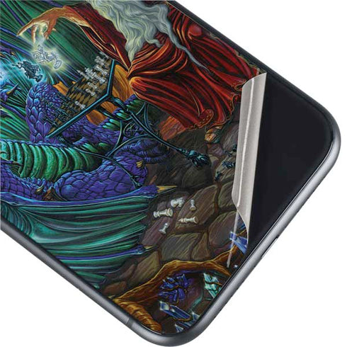 Ed Beard Jr. Dragon and Wizard Playing Chess iPhone 11 Skin