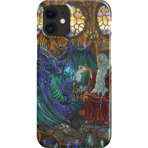 Ed Beard Jr. Dragon and Wizard Playing Chess iPhone 12 Mini Lite Case