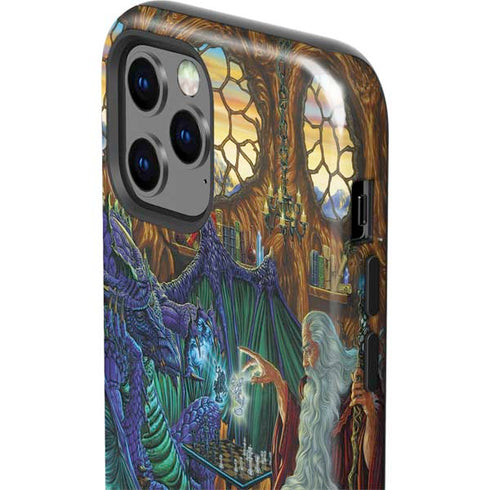 Ed Beard Jr. Dragon and Wizard Playing Chess iPhone 12 Pro Max Impact Case