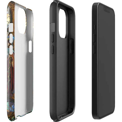 Ed Beard Jr. Dragon and Wizard Playing Chess iPhone 13 Impact Case