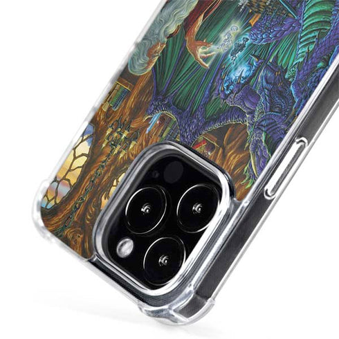 Ed Beard Jr. Dragon and Wizard Playing Chess iPhone 13 Pro MagSafe Case